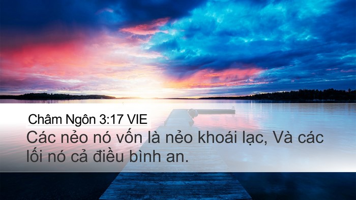 Châm Ngôn 3:17 VIE Bible Verse Image