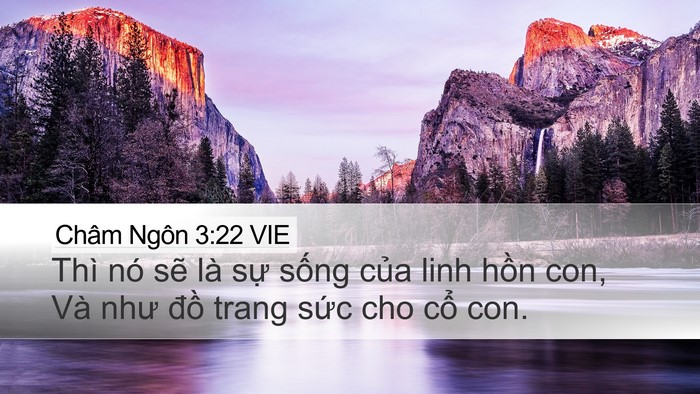 Châm Ngôn 3:22 VIE Bible Verse Image