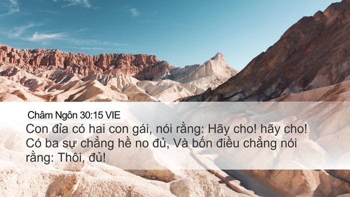 Châm Ngôn 30:15 VIE Bible Verse Image