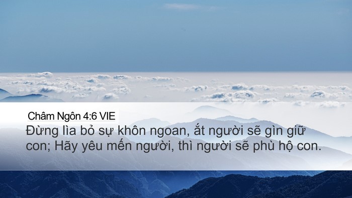 Châm Ngôn 4:6 VIE Bible Verse Image