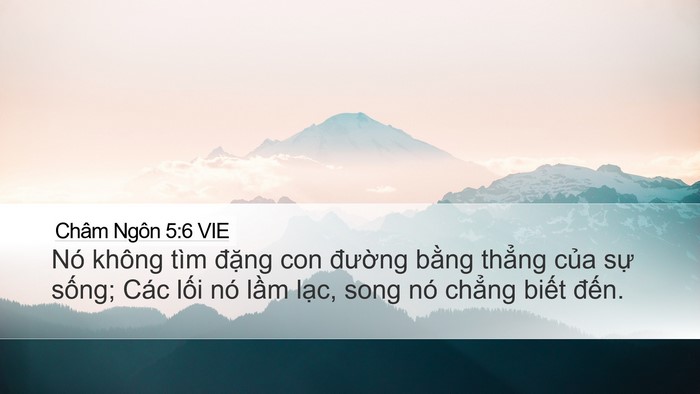 Châm Ngôn 5:6 VIE Bible Verse Image