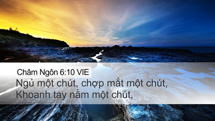 Châm Ngôn 6:10 VIE Bible Verse Image