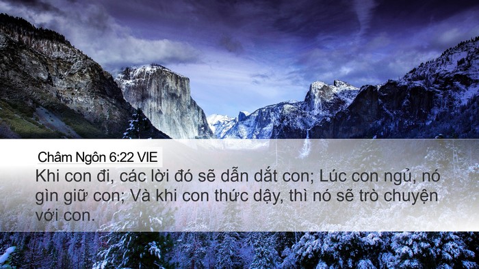 Châm Ngôn 6:22 VIE Bible Verse Image