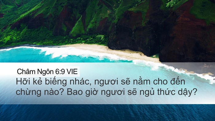 Châm Ngôn 6:9 VIE Bible Verse Image