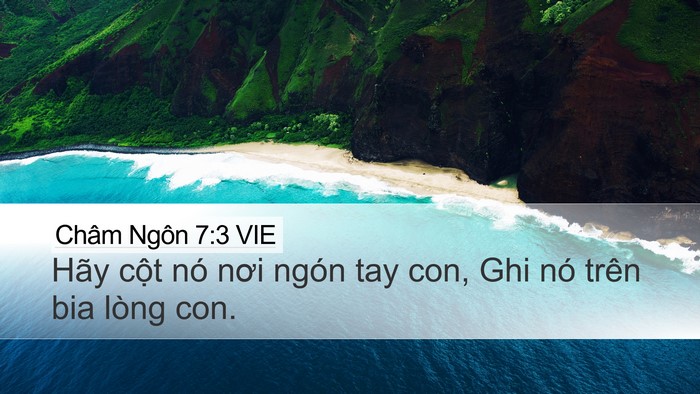 Châm Ngôn 7:3 VIE Bible Verse Image