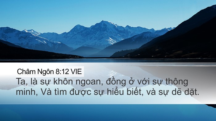 Châm Ngôn 8:12 VIE Bible Verse Image