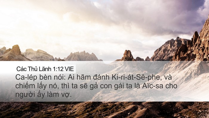 Các Thủ Lãnh 1:12 VIE Bible Verse Image