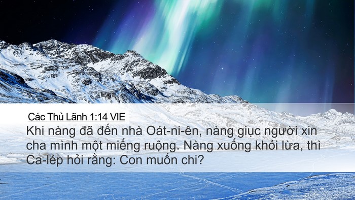 Các Thủ Lãnh 1:14 VIE Bible Verse Image