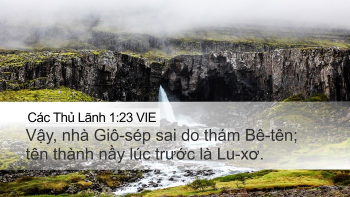 Các Thủ Lãnh 1:23 VIE Bible Verse Image