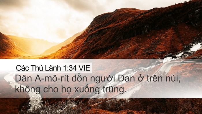 Các Thủ Lãnh 1:34 VIE Bible Verse Image