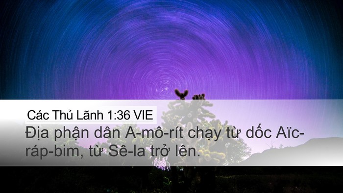 Các Thủ Lãnh 1:36 VIE Bible Verse Image