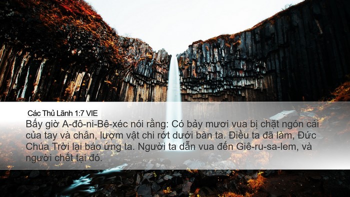 Các Thủ Lãnh 1:7 VIE Bible Verse Image