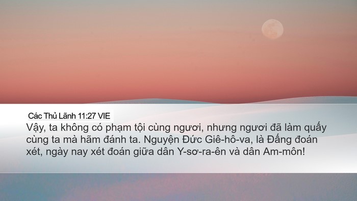 Các Thủ Lãnh 11:27 VIE Bible Verse Image
