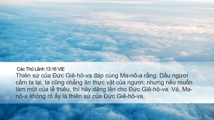 Các Thủ Lãnh 13:16 VIE Bible Verse Image