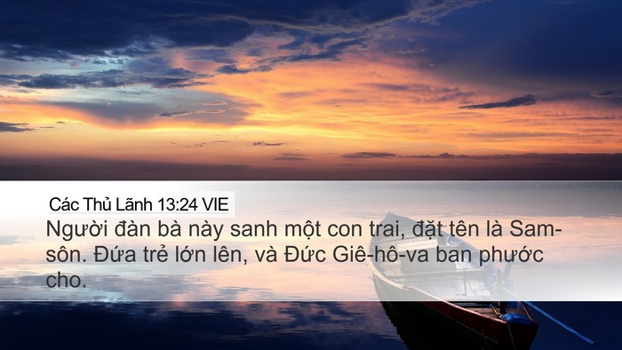 Các Thủ Lãnh 13:24 VIE Bible Verse Image