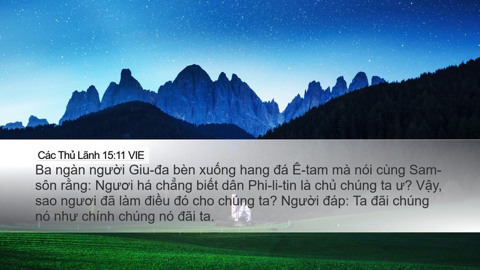 Các Thủ Lãnh 15:11 VIE Bible Verse Image