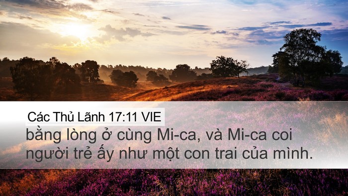 Các Thủ Lãnh 17:11 VIE Bible Verse Image