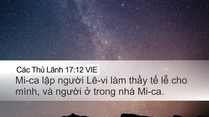 Các Thủ Lãnh 17:12 VIE Bible Verse Image