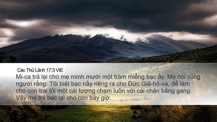 Các Thủ Lãnh 17:3 VIE Bible Verse Image