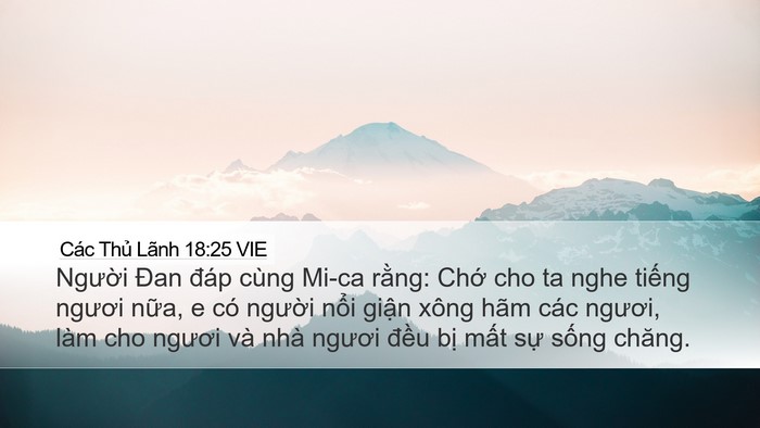 Các Thủ Lãnh 18:25 VIE Bible Verse Image