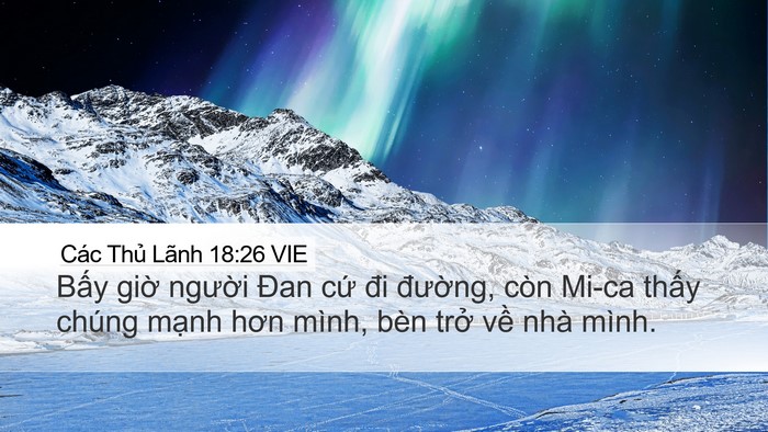 Các Thủ Lãnh 18:26 VIE Bible Verse Image