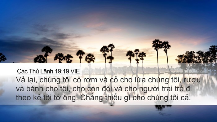 Các Thủ Lãnh 19:19 VIE Bible Verse Image