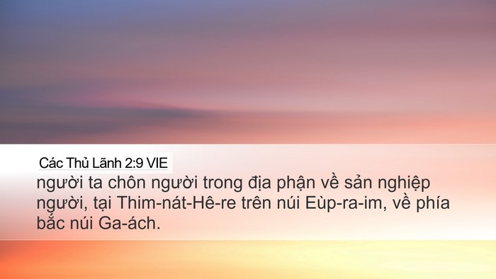 Các Thủ Lãnh 2:9 VIE Bible Verse Image
