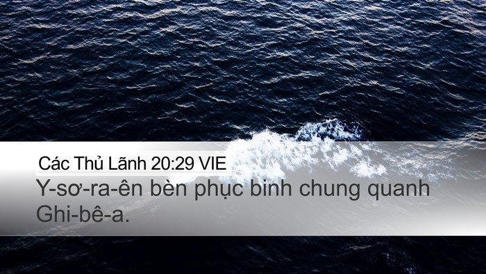 Các Thủ Lãnh 20:29 VIE Bible Verse Image