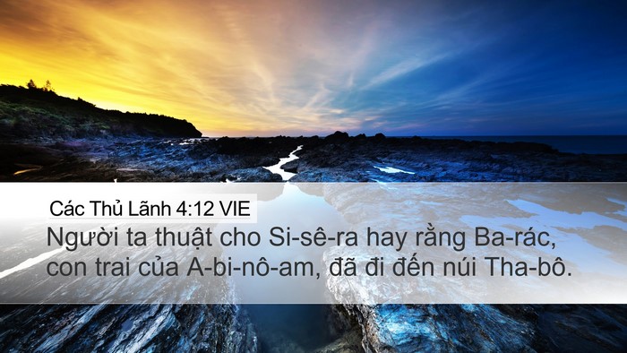 Các Thủ Lãnh 4:12 VIE Bible Verse Image