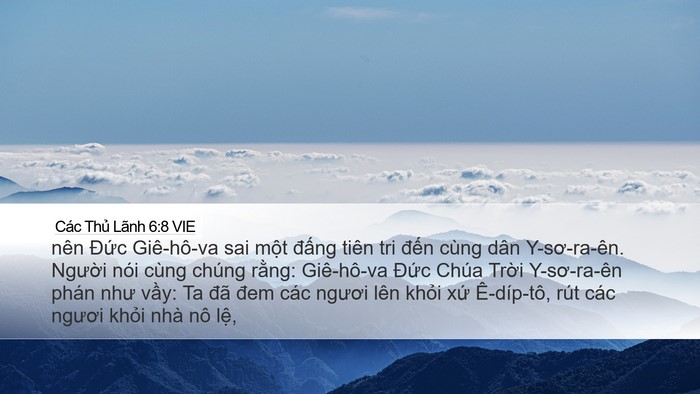 Các Thủ Lãnh 6:8 VIE Bible Verse Image