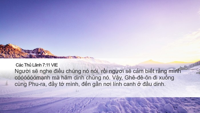 Các Thủ Lãnh 7:11 VIE Bible Verse Image