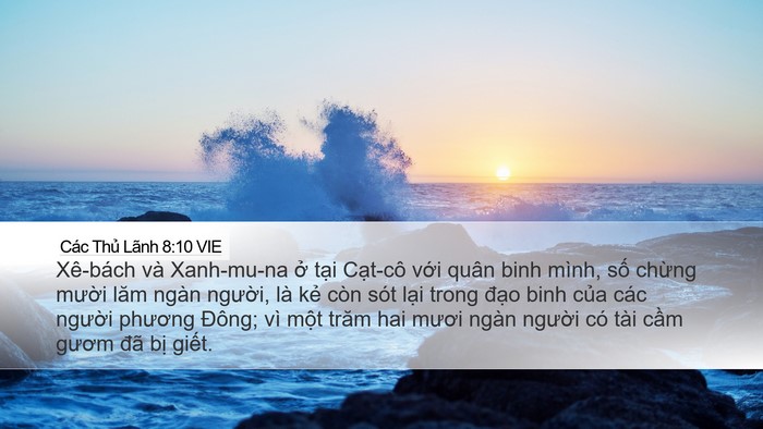 Các Thủ Lãnh 8:10 VIE Bible Verse Image