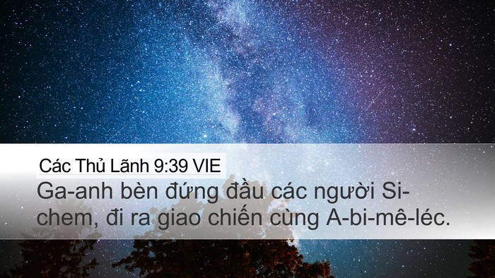 Các Thủ Lãnh 9:39 VIE Desktop Wallpaper - Ga-anh bèn đứng đầu các người Si-chem, - Desktop Bible Verse Wallpaper