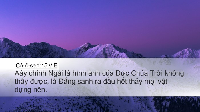 Cô-lô-se 1:15 VIE Bible Verse Image
