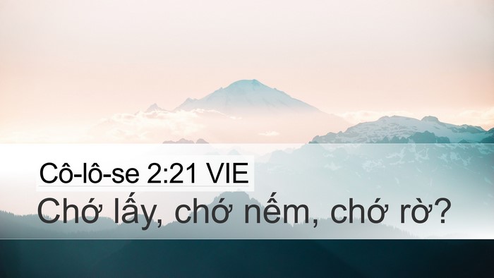 Cô-lô-se 2:21 VIE Bible Verse Image