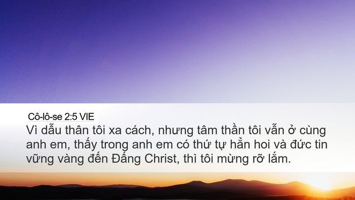 Cô-lô-se 2:5 VIE Bible Verse Image