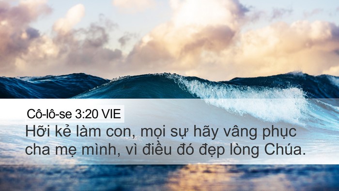 Cô-lô-se 3:20 VIE Bible Verse Image