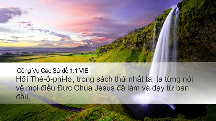 Công Vụ Các Sứ đồ 1:1 VIE Bible Verse Image