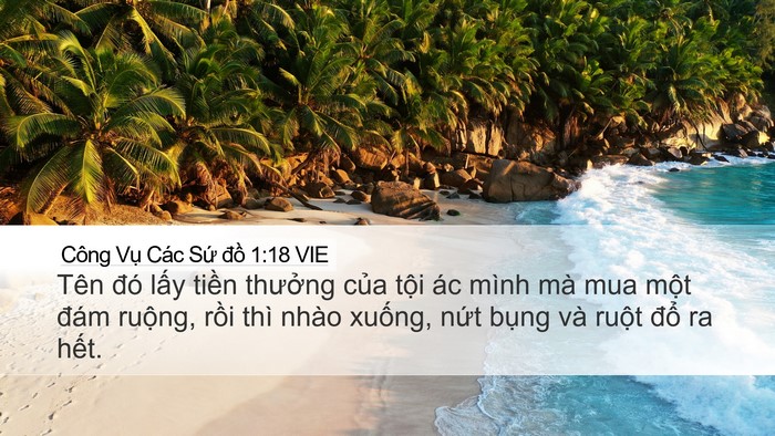 Công Vụ Các Sứ đồ 1:18 VIE Bible Verse Image