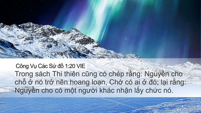 Công Vụ Các Sứ đồ 1:20 VIE Bible Verse Image