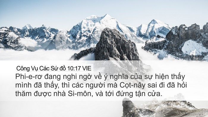 Công Vụ Các Sứ đồ 10:17 VIE Bible Verse Image