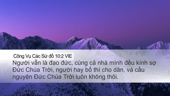 Công Vụ Các Sứ đồ 10:2 VIE Bible Verse Image