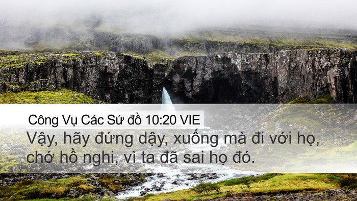 Công Vụ Các Sứ đồ 10:20 VIE Bible Verse Image