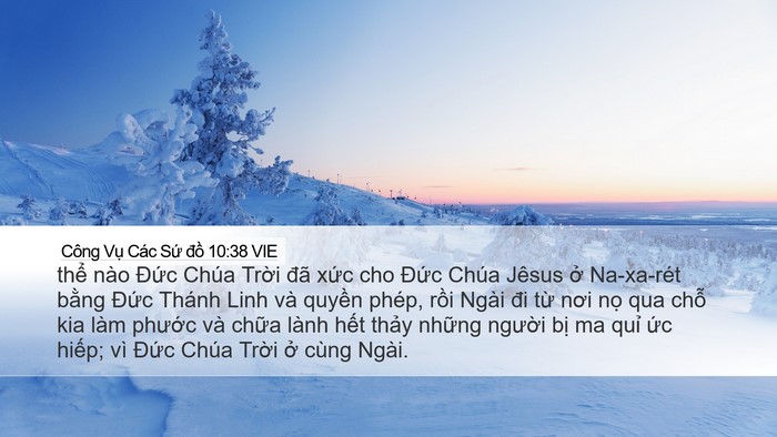 Công Vụ Các Sứ đồ 10:38 VIE Bible Verse Image