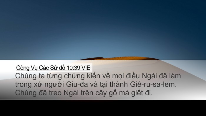 Công Vụ Các Sứ đồ 10:39 VIE Bible Verse Image