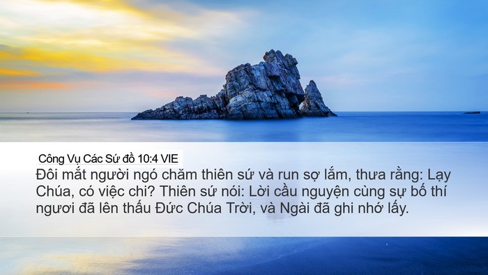 Công Vụ Các Sứ đồ 10:4 VIE Bible Verse Image
