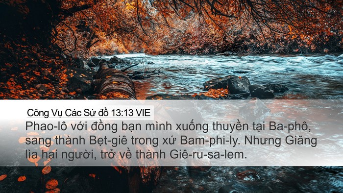 Công Vụ Các Sứ đồ 13:13 VIE Bible Verse Image