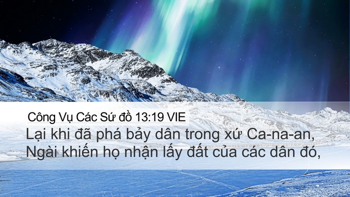 Công Vụ Các Sứ đồ 13:19 VIE Bible Verse Image