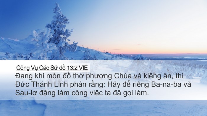 Công Vụ Các Sứ đồ 13:2 VIE Bible Verse Image