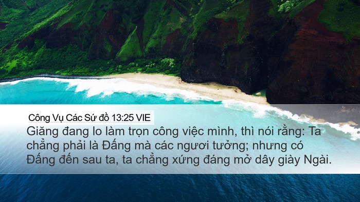 Công Vụ Các Sứ đồ 13:25 VIE Bible Verse Image